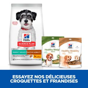 Hill's Science Plan PERFECT WEIGHT & ACTIVE MOBILITY croquettes pour Chien Adulte de PETITE Race au Poulet 1,5kg