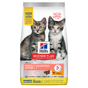 Hill's Science Plan PERFECT DIGESTION croquettes POUR CHATON au POULET ET RIZ COMPLET 1,5kg
