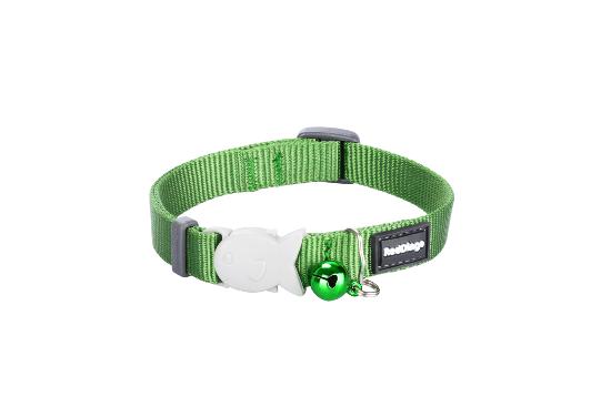 COLLIER POUR CHATS UNIS 12mm x 20-32cm VERT