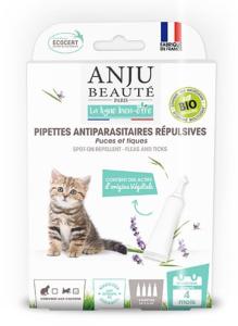 ANJU PIPETTE ANTIPARASITAIRE REPULSIVE CHATON BIO X4