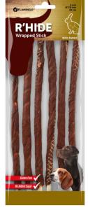 FRIANDISES R'HIDE BÂTON BLANC AVEC LAPIN 25CM 20-22GR / 6 PCS 130GR