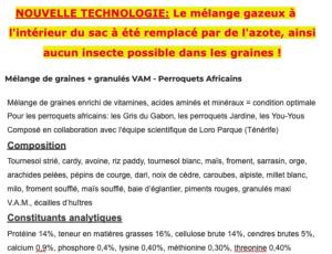 PP AFRICAN PARROT MIX 10KG (Optimal Freshness)