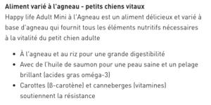 HL Adult Mini Lamb 3kg