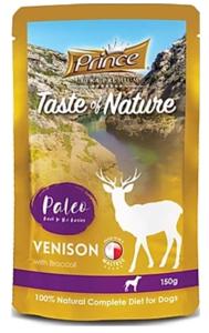 PRINCE TASTE OF NATURE PALEO POUCHES Venison brocoli 150g