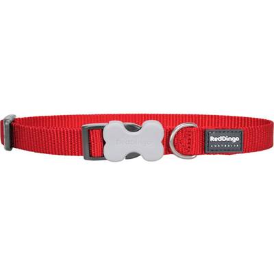 RED DINGO Dog collier unis Classic Red XS 12mm x 20-32cm