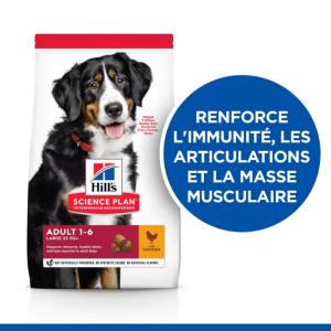 Hill's Science Plan Adult croquettes pour grand chien au poulet 18kg