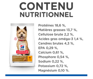 Hill's Science Plan Adult Healthy Mobility Small & Mini croquettes pour petit chien au poulet 1,5kg