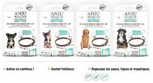ANJU COLLIER ANTIPARASITAIRE REPULSIF CHIEN MOYEN 60 CM