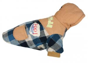 Manteau pour chien - Sweater Teddy Patchwork bleu 31 CM