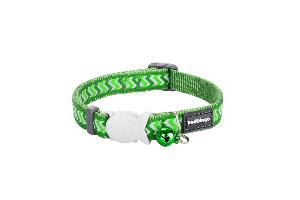 COLLIER POUR CHATS REFLEC ZIGGY 12mm x 20-32cm VERT