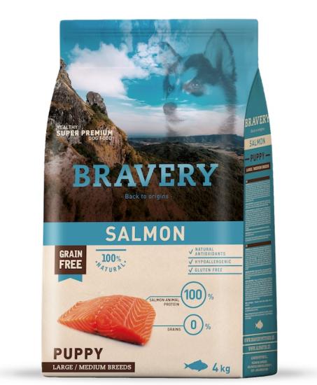 BRAVERY SALMON PUPPY LARGE/MEDIUM BREEDS 4 KG