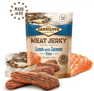 CARNILOVE - DOG TREATS - JERKY - LAMB AND SALMON FILLET- 100 G