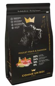 CUR-CROQUETTES SANS CEREALES POULET FRAIS & SAUMON PETIT CHIEN 1,5KG