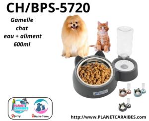 DISTRIBUTEUR POUR CHIEN ET CHAT BOL INOX 