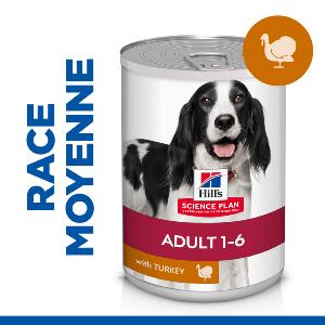 Hill's Science Plan Chien Adult Dinde Boite 370g