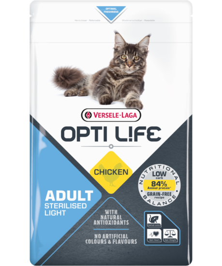 OPTI LIFE CAT STERI./LIGHT 1KG