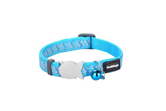 COLLIER POUR CHATS REFLEC ZIGGY 12mm x 20-32cm TURQUOISE