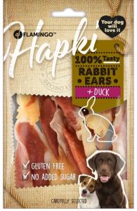 FRIANDISES HAPKI OREILLES DE LAPIN AVEC CANARD 85GR