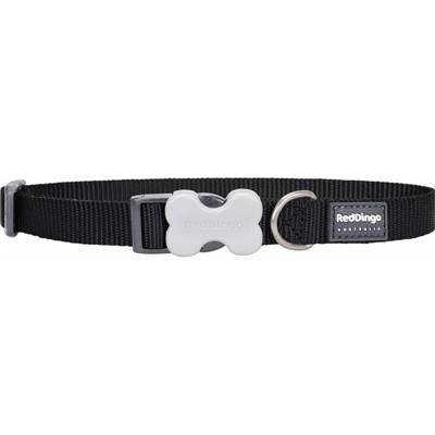 RED DINGO Dog collier unis Classic Black M 20mm x 31-47cm