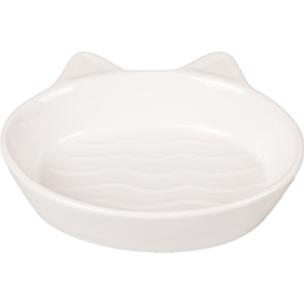 GAMELLE POUR LA NOURRITURE CHAT GIZMO CÉRAMIQUE BLANC 170ML 13CM