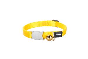 COLLIER POUR CHATONS UNIS 8mm x 16-26cm JAUNE