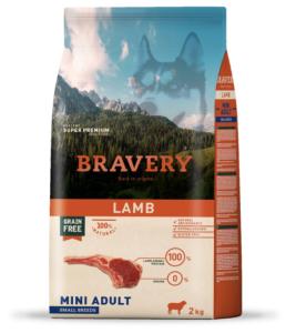 BRAVERY LAMB MINI ADULT SMALL 2KG 