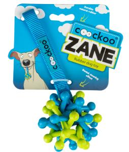 JOUET CHIEN RESISTANT COOCKOO ZANE BLEU/ROSE 19CM