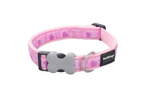 RED DINGO Dog collier Design Breezy Love Pink S 15mm x 24-36cm