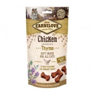 CARNILOVE - SNACK CAT -SEMI MOIST CHICKEN ENRICHED WITH THYME - 50G