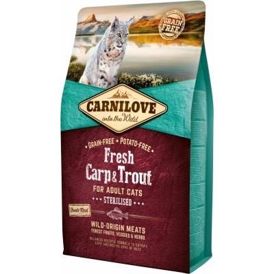 CARNILOVE FRESH - CAT – ADULT - CARP & TROUT - STERILISED - 6KG