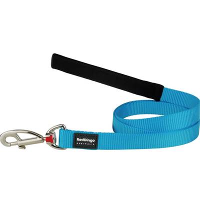 RED DINGO Dog laisse unis Classic Turquoise M 20mm x 1.8m