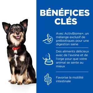 Hill's Science Plan PERFECT DIGESTION SMALL & MINI pour chien adulte de 1 an et plus au poulet et riz complet 1,5kg