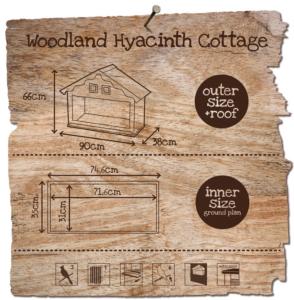 WOODLAND VOLIÈRE HYACINTH COTTAGE 90x38x66cm