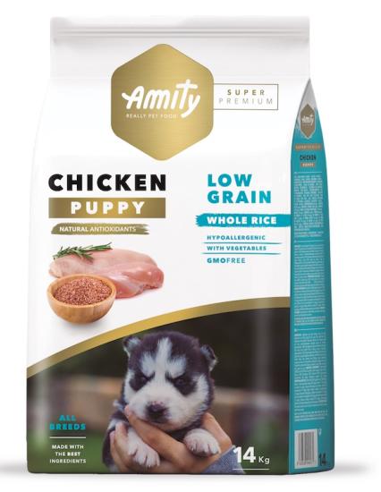 AMITY SUPER PREMIUM PUPPY CHICKEN 14 KG.