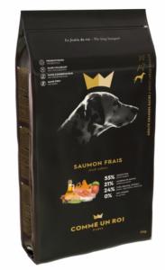 CUR-CROQUETTES SANS CEREALES SAUMON FRAIS CHIEN ADULTE GRANDE RACES 11KG