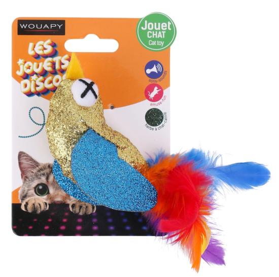 JOUET CHAT DISCO MESANGE + PLUMES