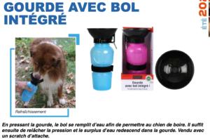 GOURDE AVEC BOL INTÉGRÉ 500ML ROSE