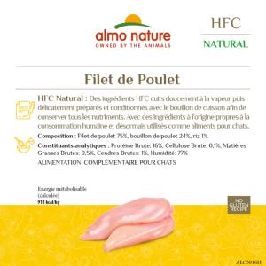 HFC NATURAL FILET POULET BT70G