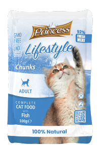 PRINCESSE LIFESTYLE POUCHES CHAT FISH 100G (POISSON)