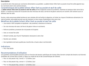 SCHESIR Chat After Dark - Poulet & oeuf de caille - 80g