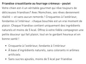 HL SNACK NOMCHIES POULET 150G