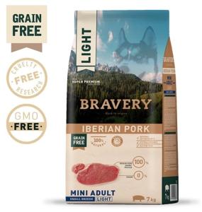 BRAVERY IBERIAN PORK MINI ADULT LIGHT SMALL BREEDS 7 KG