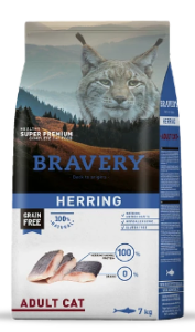 BRAVERY HERRING ADULT CAT 7KG 