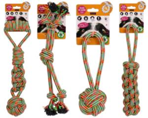 JOUET CHIEN CORDE NOEUD CABESTAN