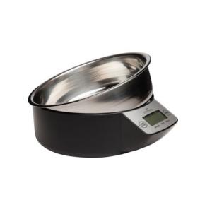 GAMELLE AVEC BALANCE INTÉGRÉE NOIRE 1L