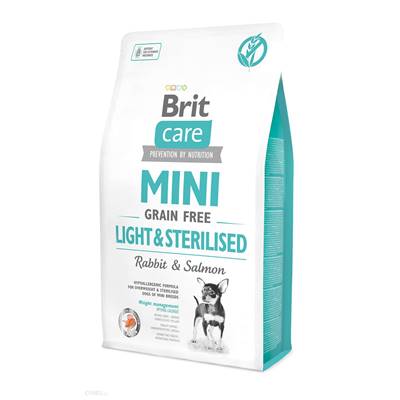 BRIT CARE MINI - DRY DOG - ADULT - GF LIGHT & STERILISED - 2KG