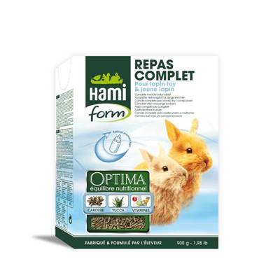 HAMIFORM Optima – repas complet lapin toy et jeune lapin – 900 gr