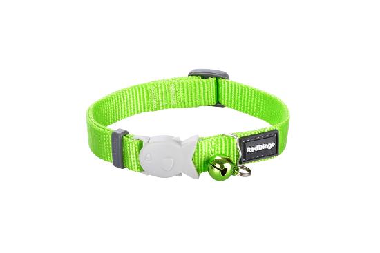 COLLIER POUR CHATS UNIS 12mm x 20-32cm VERT LIME