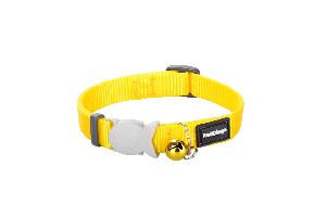 COLLIER POUR CHATS UNIS 12mm x 20-32cm JAUNE