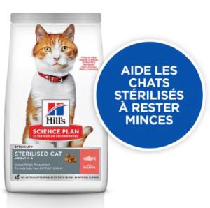 Hill's Science Plan Chat Adult Sterilised Cat Saumon 3kg